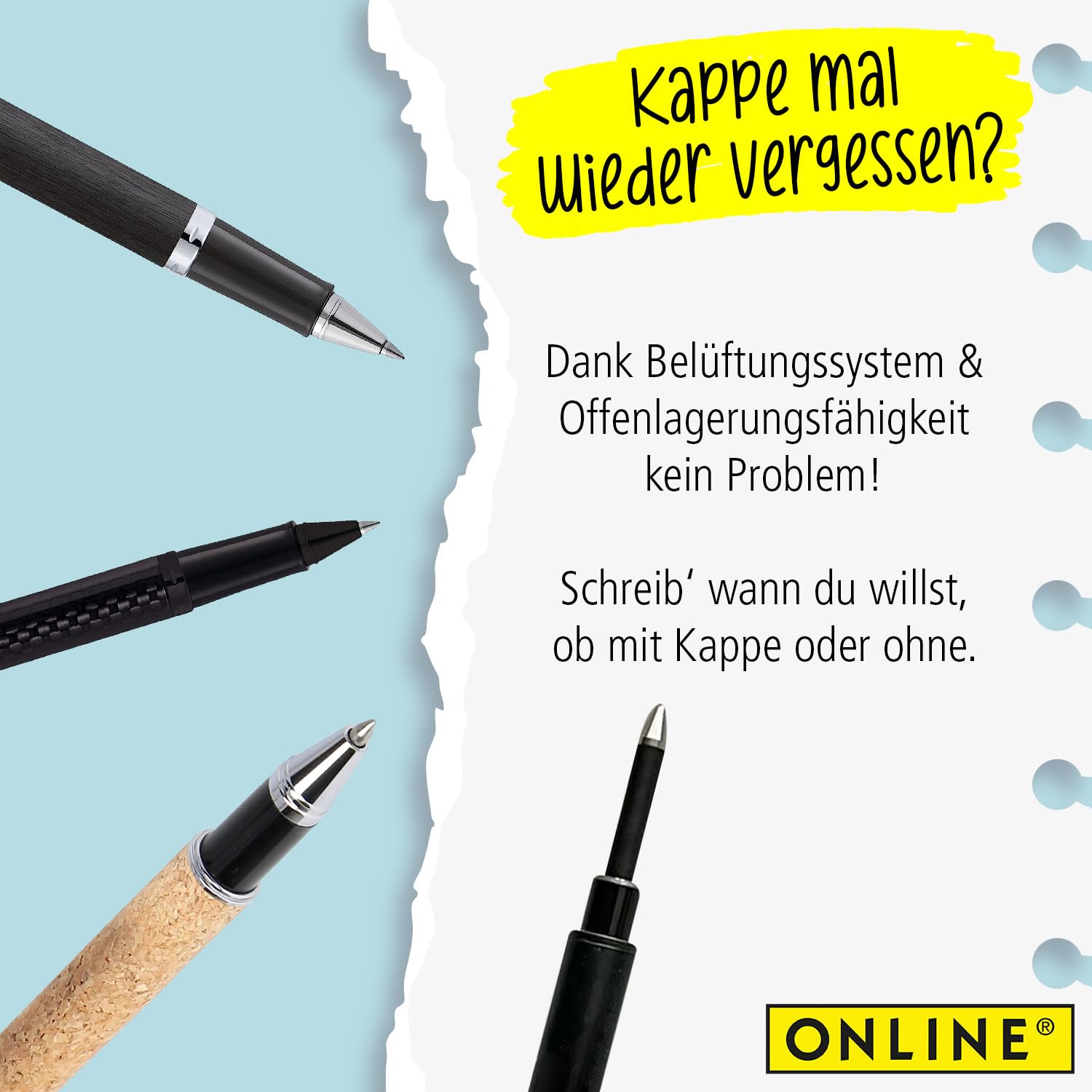 online-rollerball-ersatzmine-0-7-mm-blau-keramik-kugel image 6