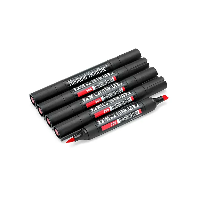 neuland-twinone-keil-und-pinselspitze-marker-5er-set image 1