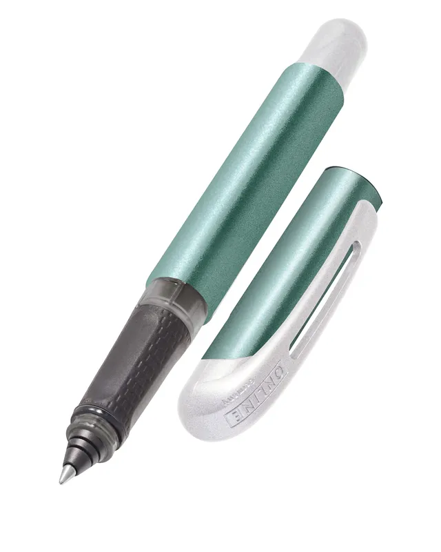 online-college-rollerball-metallic-t-rkis-f-r-rechts-und-linksh-nder image 1