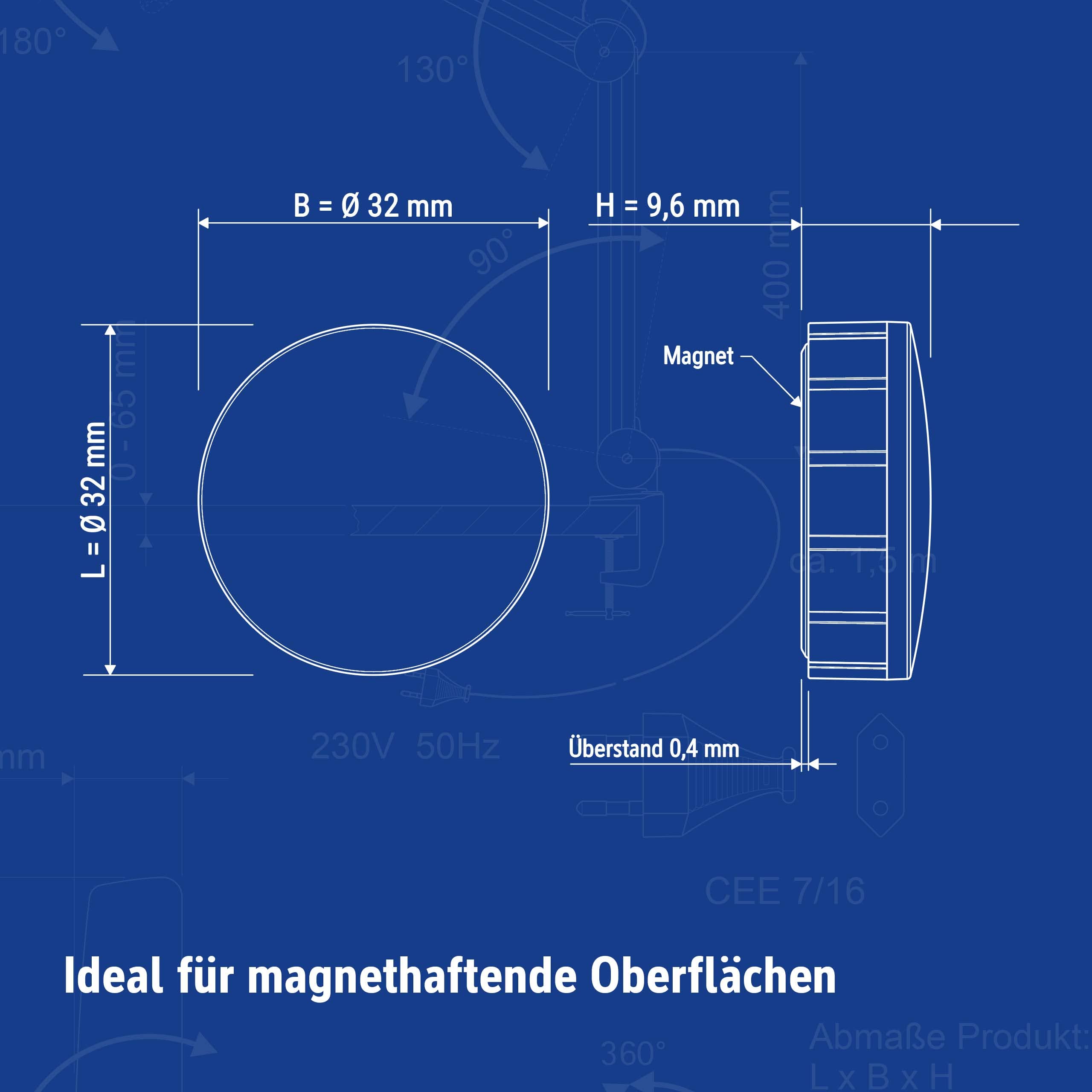 maul-maulsolid-magnete-rund-wei-4er-set-0-8-kg-haftkraft-bruchsicher image 5