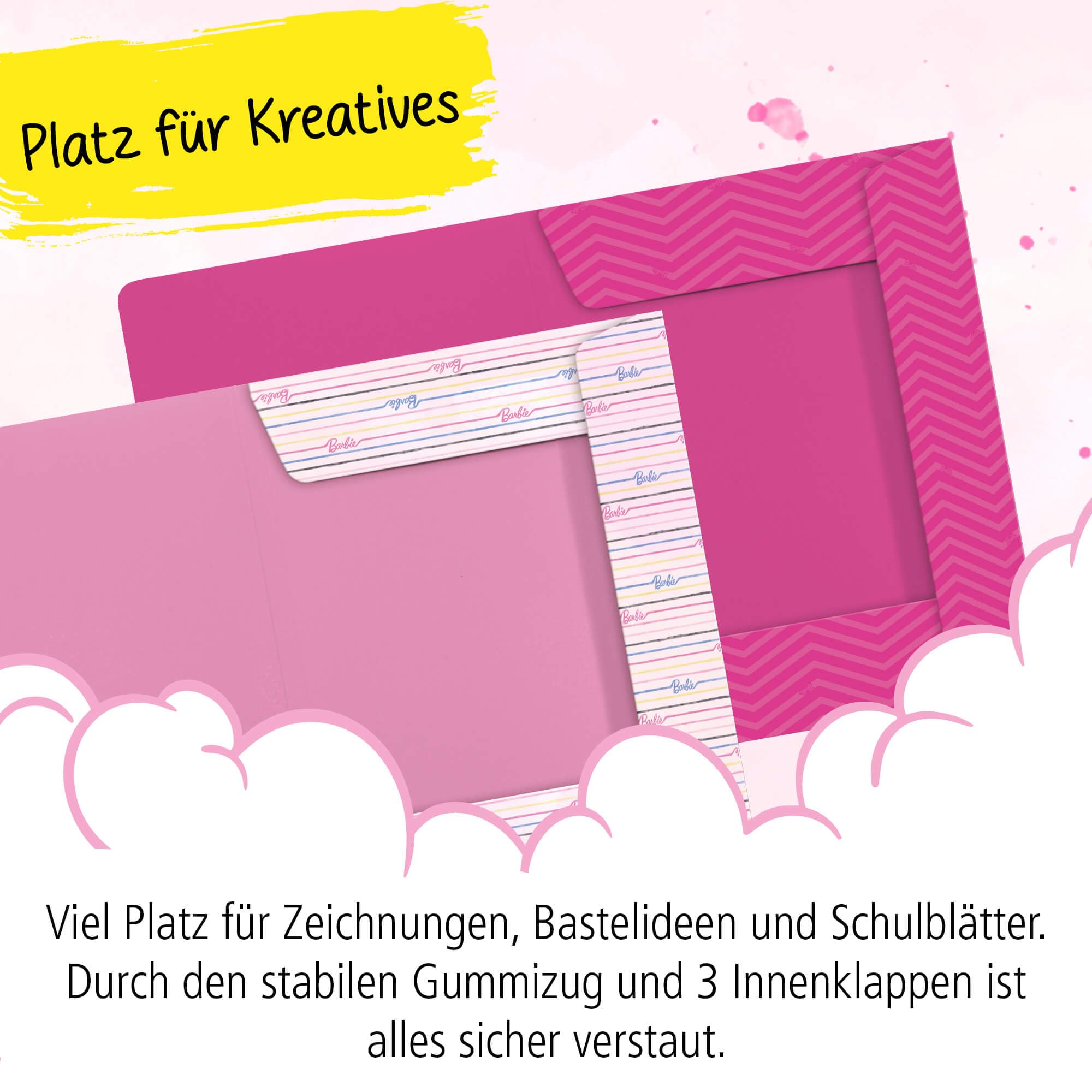 online-sammelmappe-a3-barbie-2er-set-pink-mit-gummizug image 4
