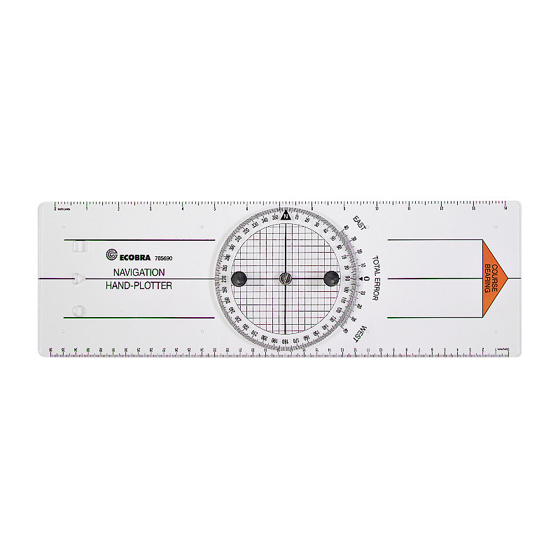 ecobra-navigation-hand-plotter-380-x-120-mm-mit-drehscheibe image 1