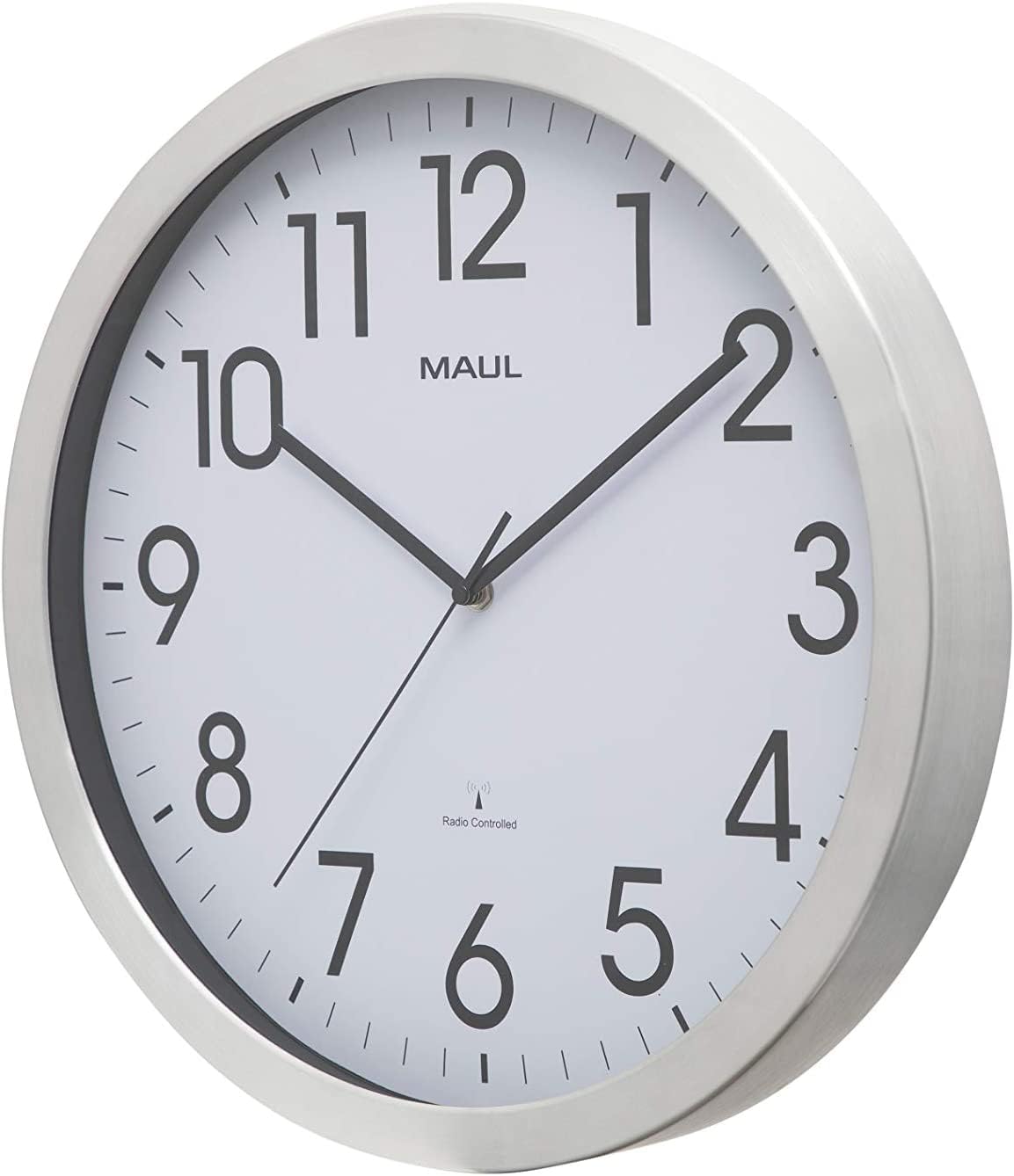 maul-funkuhr-maulmove-analog-rund-40-cm-wei-silber-alurahmen image 2