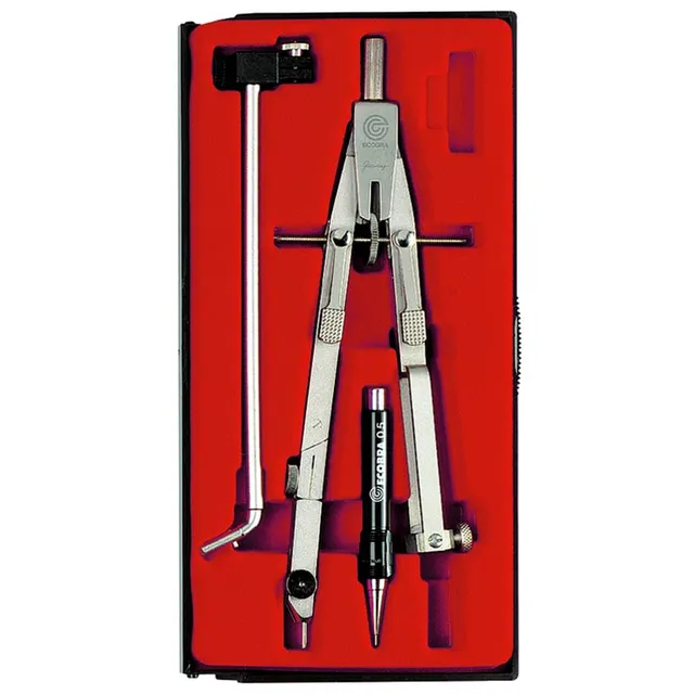 ecobra-profi-speedmaster-spezial-pr-zisions-schnellverstell-zirkel-mit-tuschegab image 1
