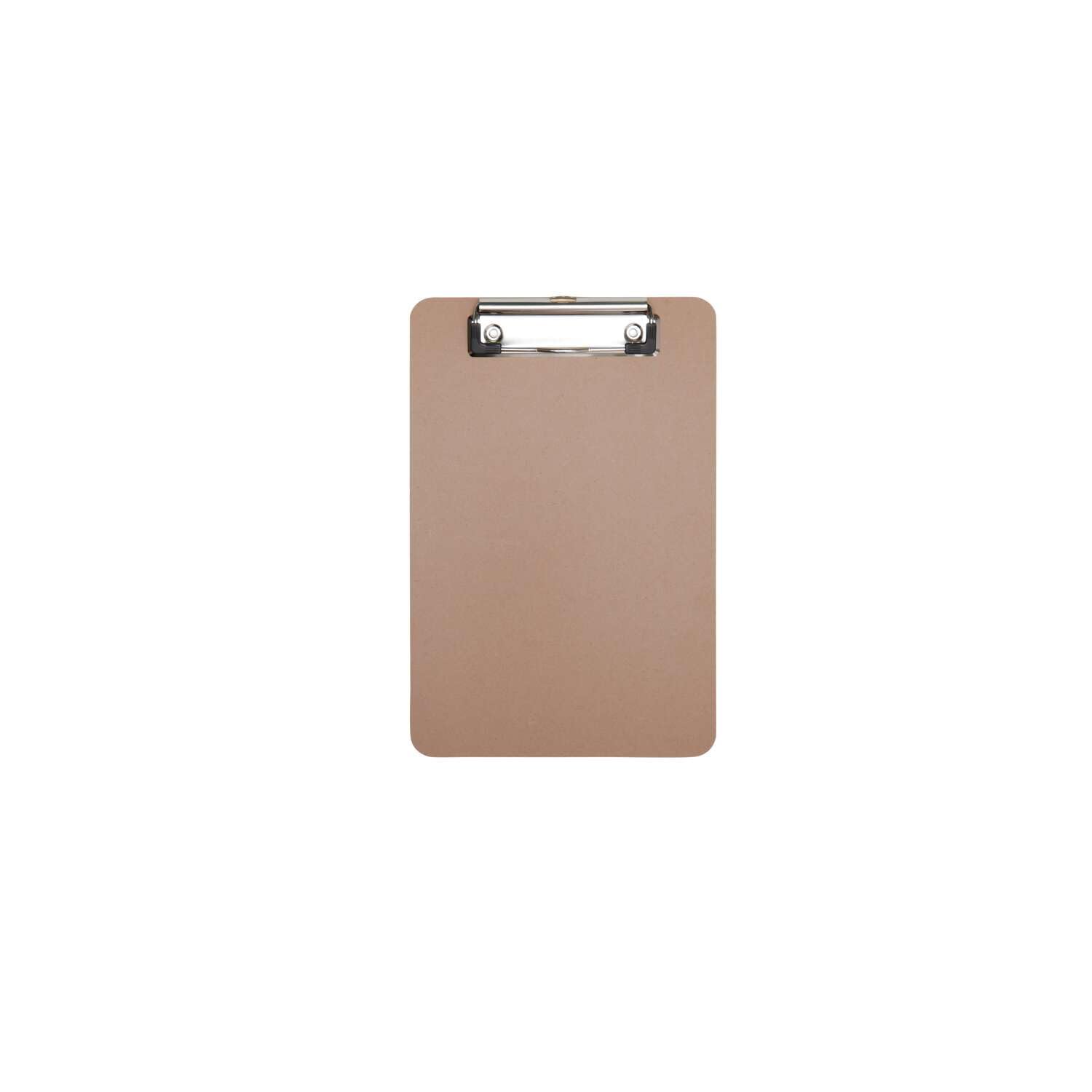 maul-maulbasic-klemmbrett-a5-braun-hartfaser-holz-hochformat-mit-b-gelklemme image 1