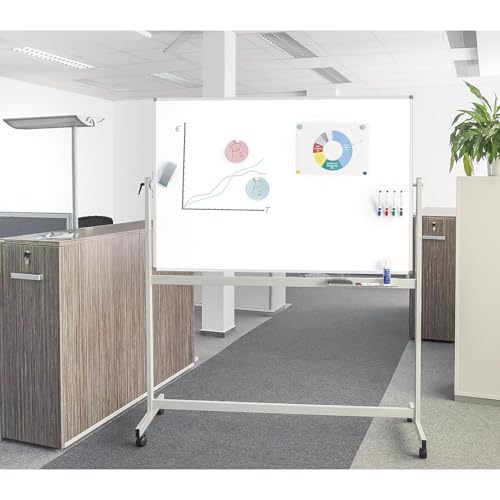 maul-maulstandard-whiteboard-mobil-silber-120x220-cm-drehbar-beidseitig image 8