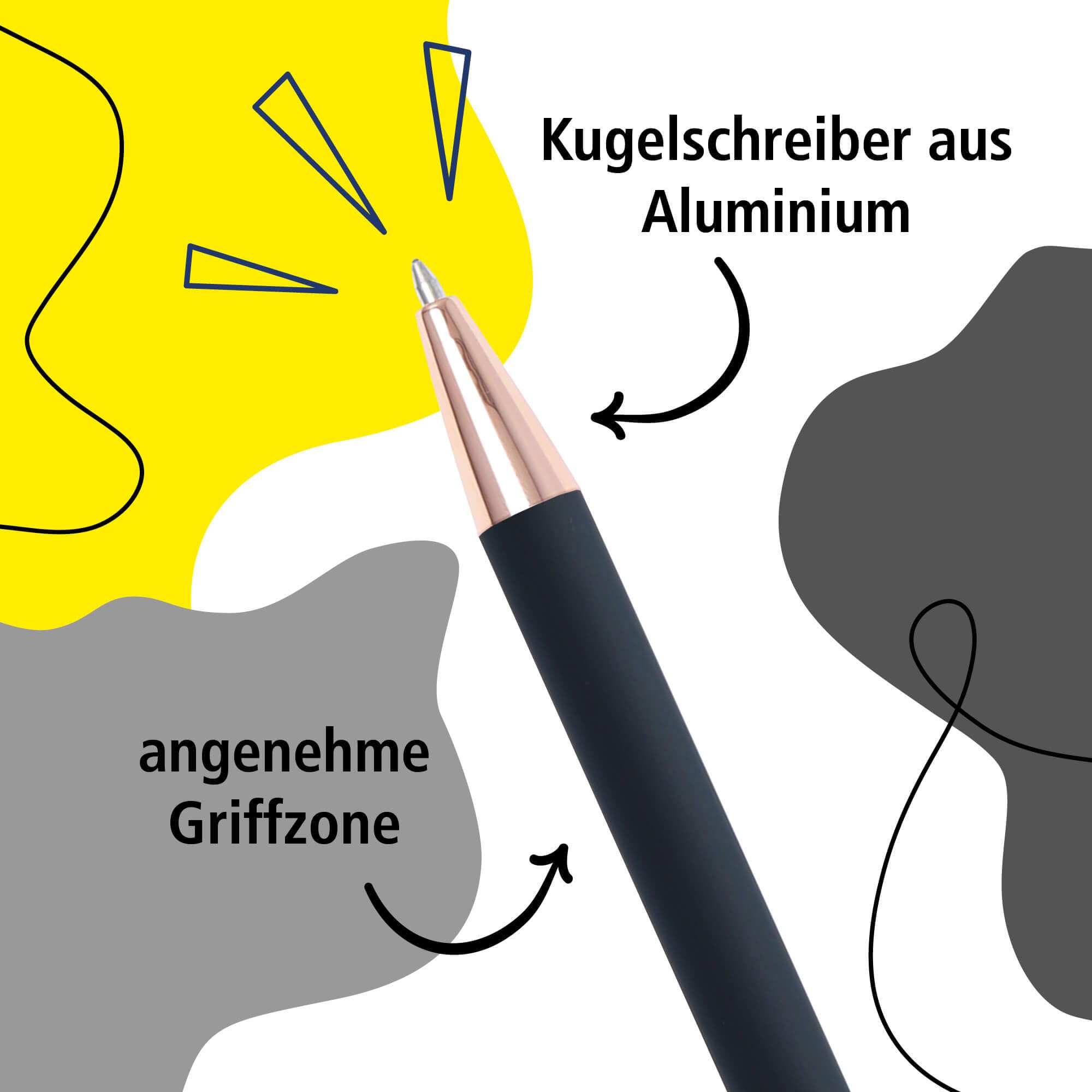 online-soft-metal-druckkugelschreiber-grey-rose-aluminium-dokumentenecht-blau image 2