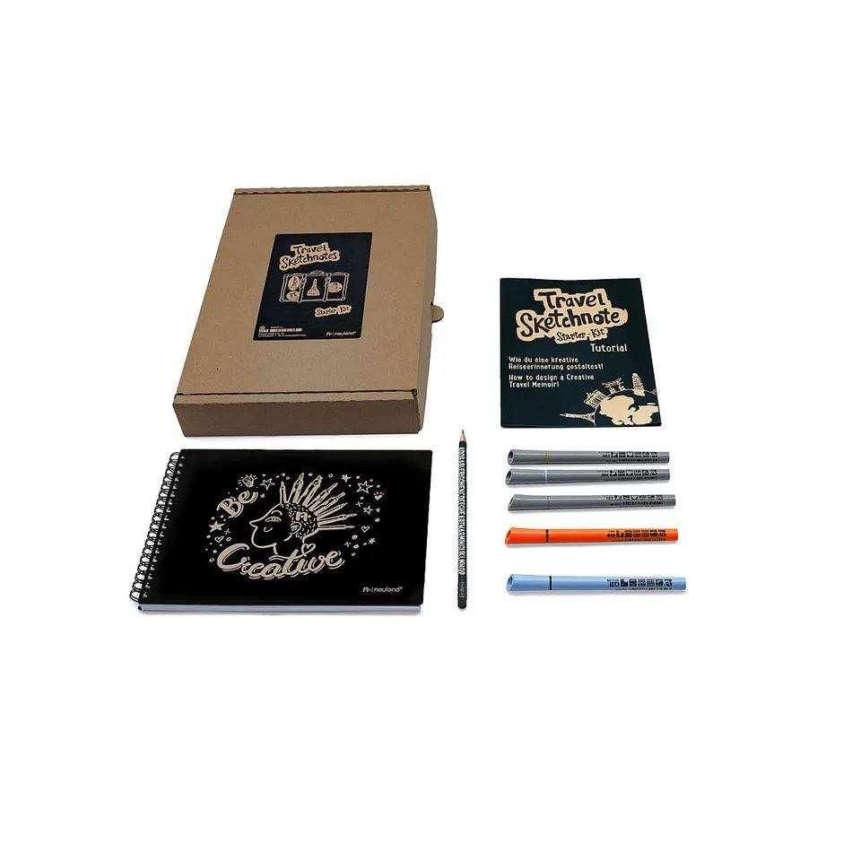 neuland-travel-sketchnotes-starter-kit-reisetagebuch-set image 1