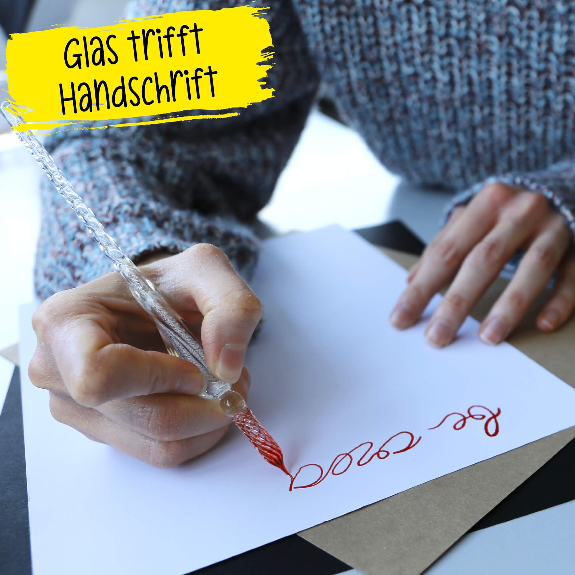 online-crystal-pen-glas-dip-pen-set-mit-tintenglas-schwarz-und-halter image 5
