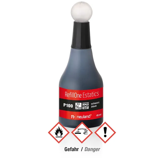 neuland-refillone-estatics-p100-schwarz-nachf-lltinte-45-ml image 1