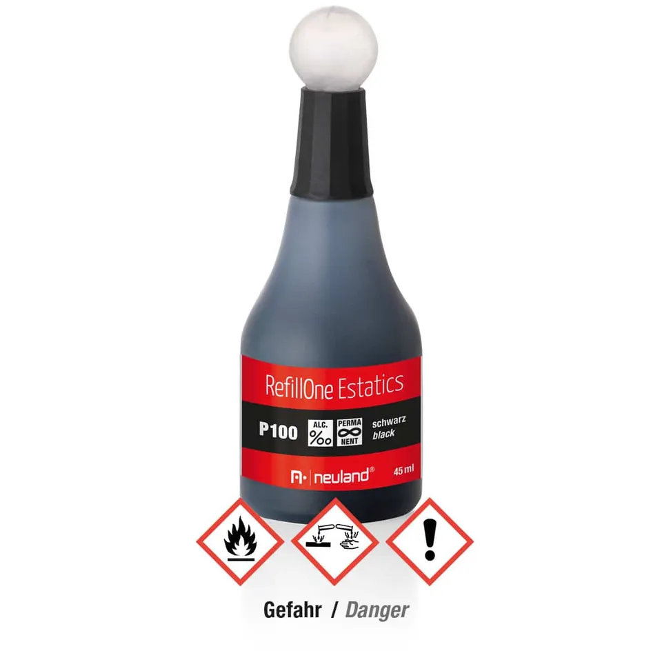 neuland-refillone-estatics-p100-schwarz-nachf-lltinte-45-ml image 1