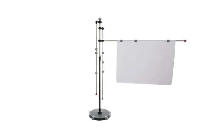 maul-planhalter-a0-mobil-silber-h-henverstellbar-mit-rollen image 1