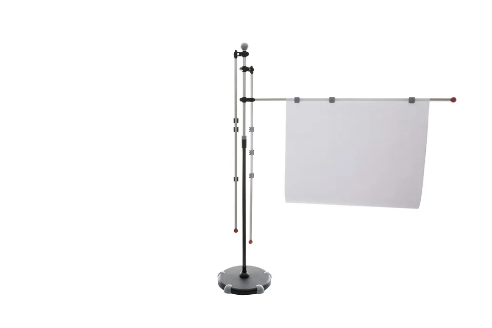 maul-planhalter-a0-mobil-silber-h-henverstellbar-mit-rollen image 1
