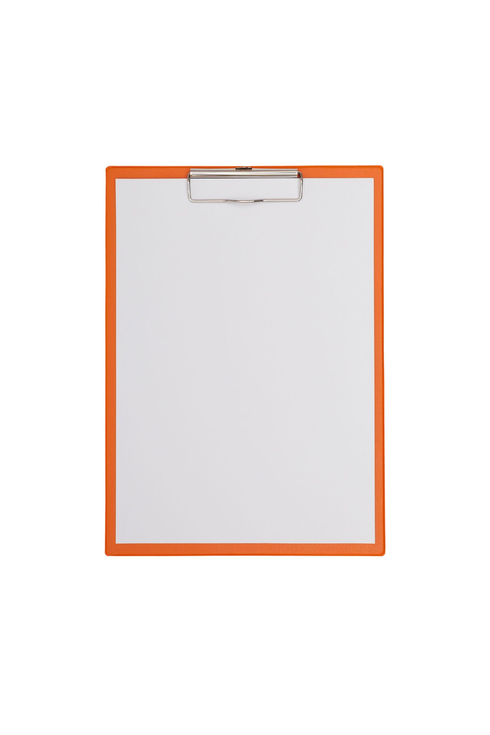 maul-klemmbrett-a4-orange-mit-b-gelklemme image 2
