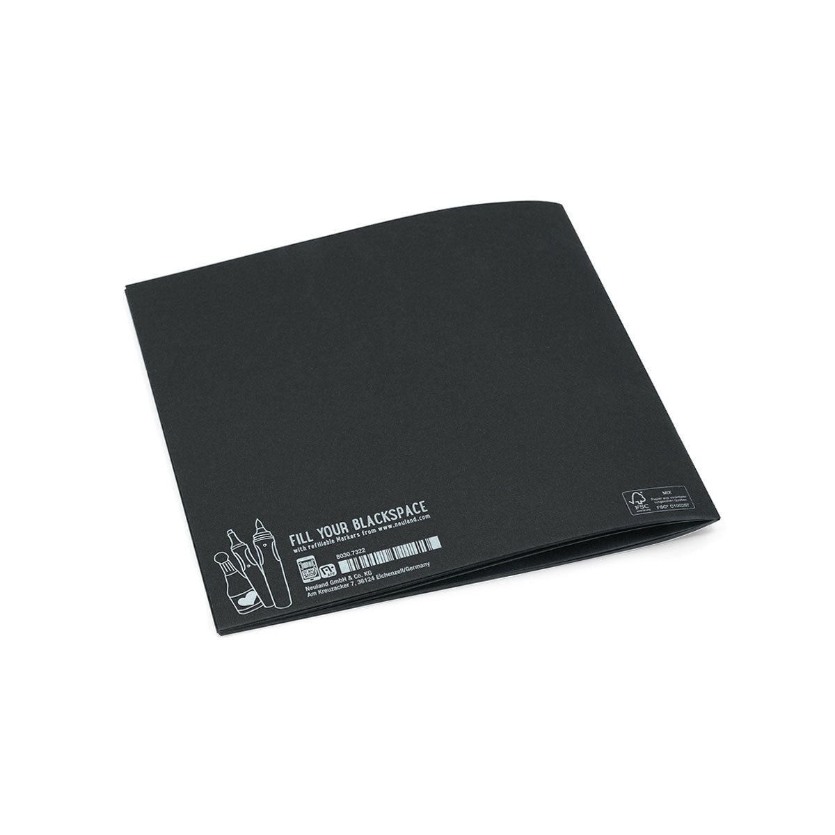 neuland-blackspace-sketchbooklet-21x20-cm-schwarzes-skizzenheft image 3