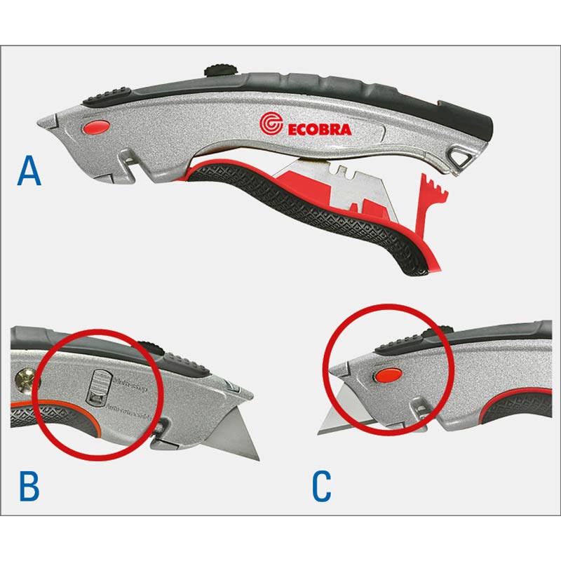 ecobra-sicherheits-universal-cutter-3-in-1-mit-automatischem-klingenr-ckzug image 3