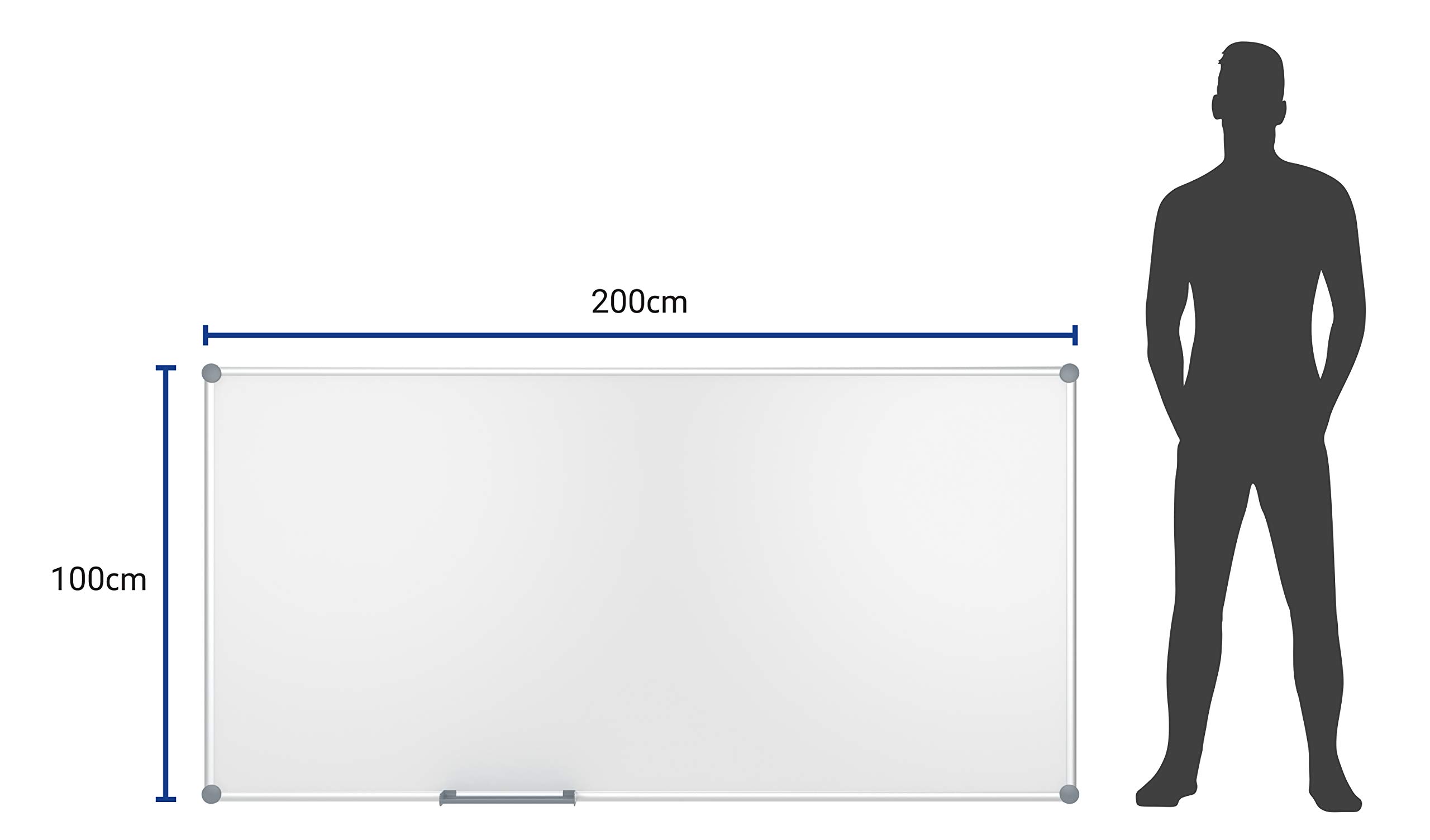 maul-maulpro-whiteboard-100x200-cm-wei-alurahmen-magnethaftend image 2