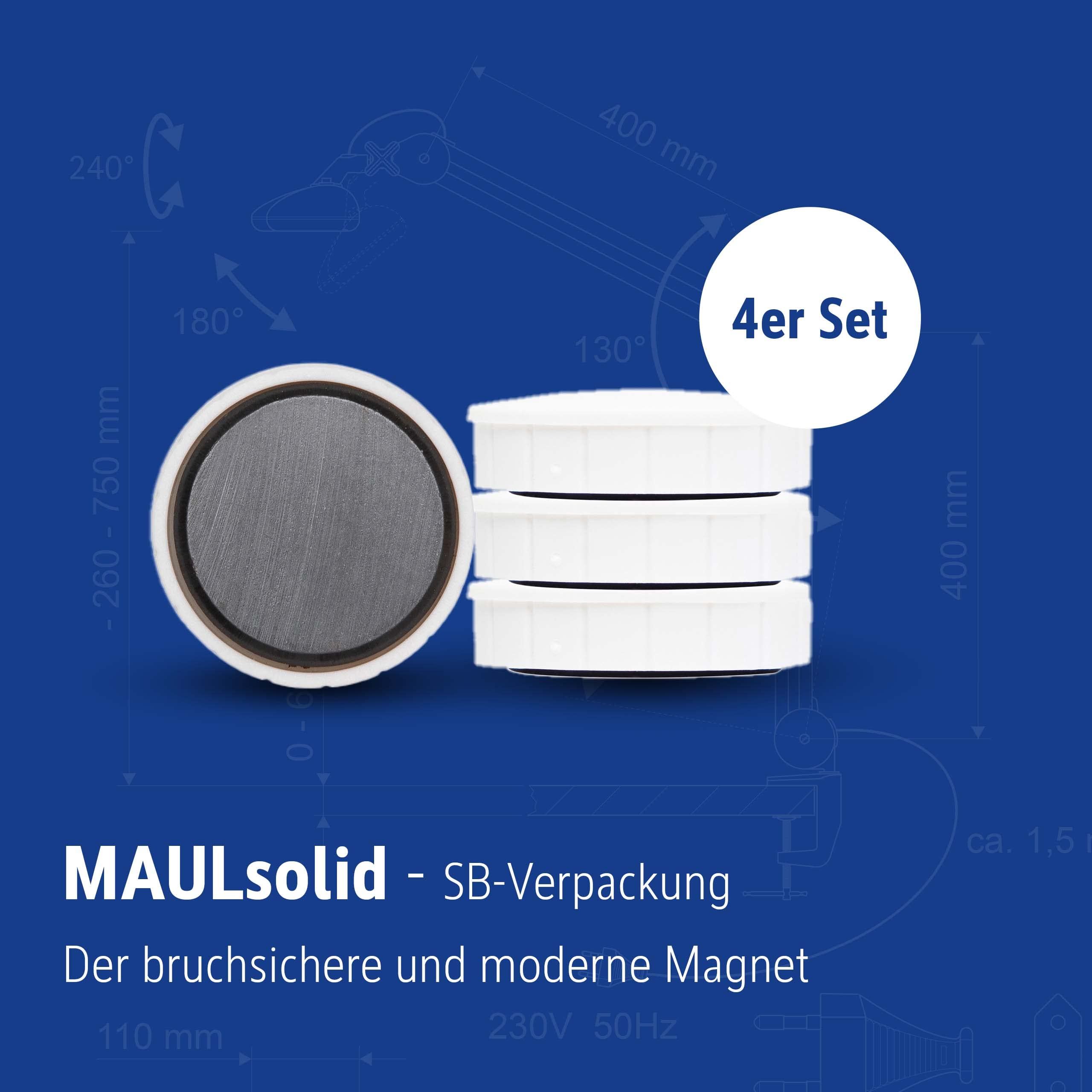 maul-maulsolid-magnete-rund-wei-4er-set-0-8-kg-haftkraft-bruchsicher image 2