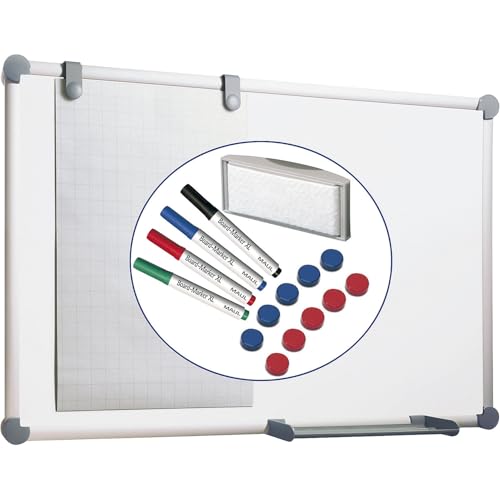 maul-maulpro-whiteboard-90x120-cm-wei-alurahmen-set image 3