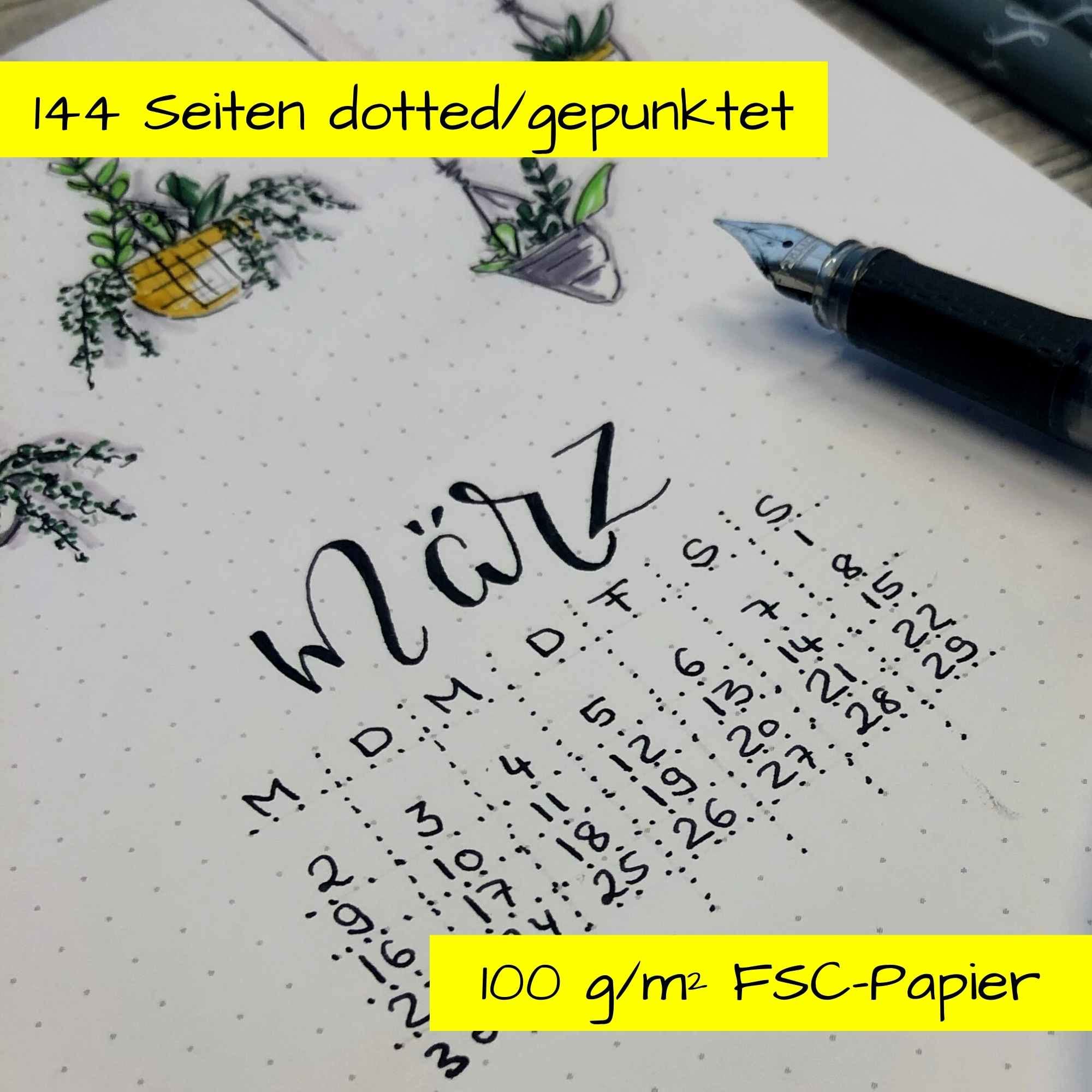 online-2nd-life-bullet-journal-dotted-a5-notizbuch-aus-recyceltem-pet-100-g-m image 2