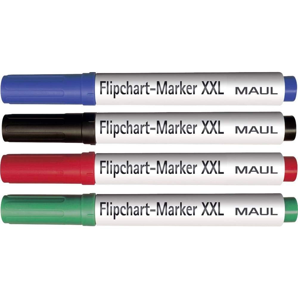 maul-flipchartmarker-4er-set-2-5-3-mm-rot-gr-n-blau-schwarz image 2