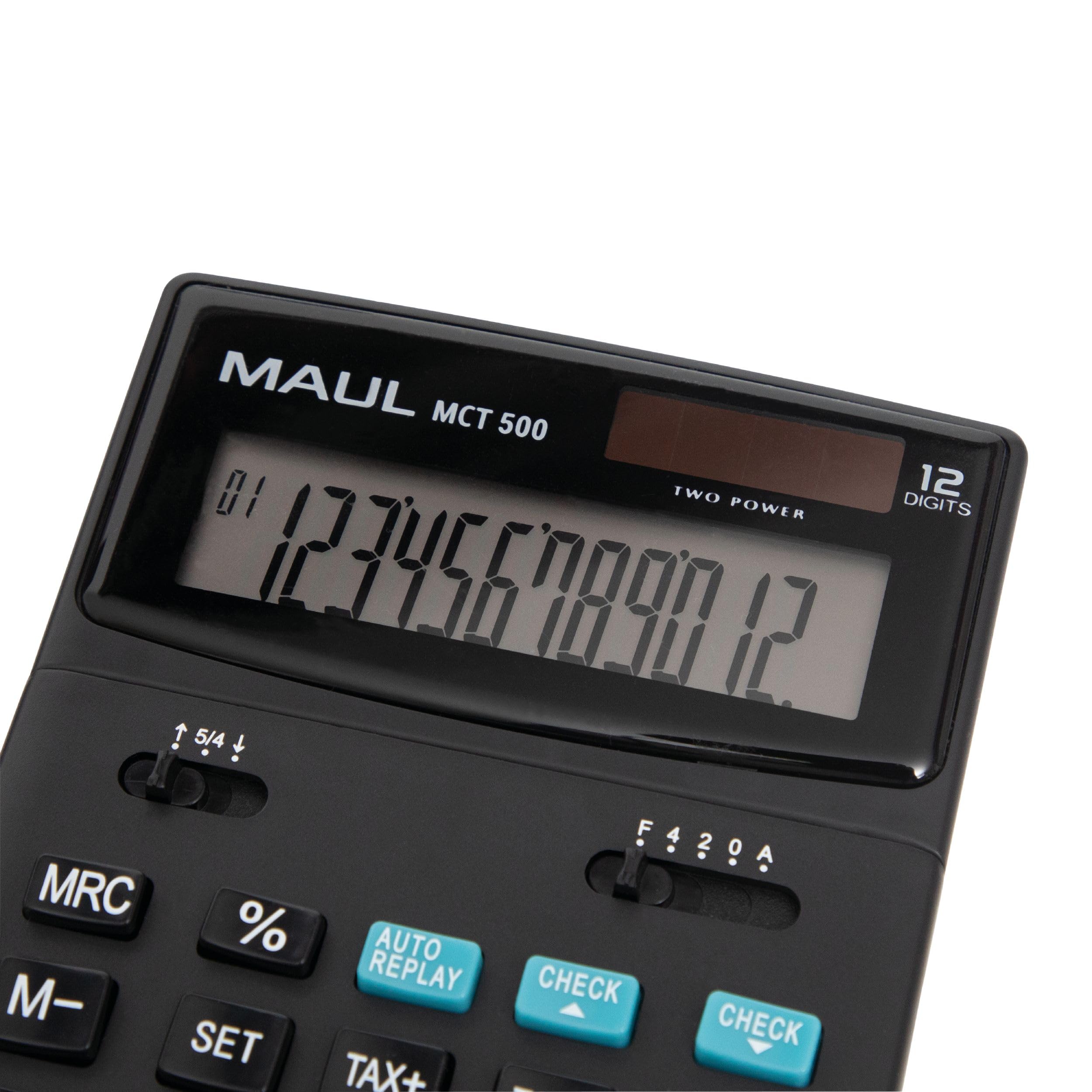 maul-mct-500-tischrechner-schwarz-12-stellig-solar image 3