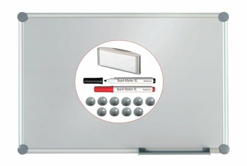 maul-maulpro-whiteboard-90-x-120-cm-silber-alurahmen-komplettset image 3