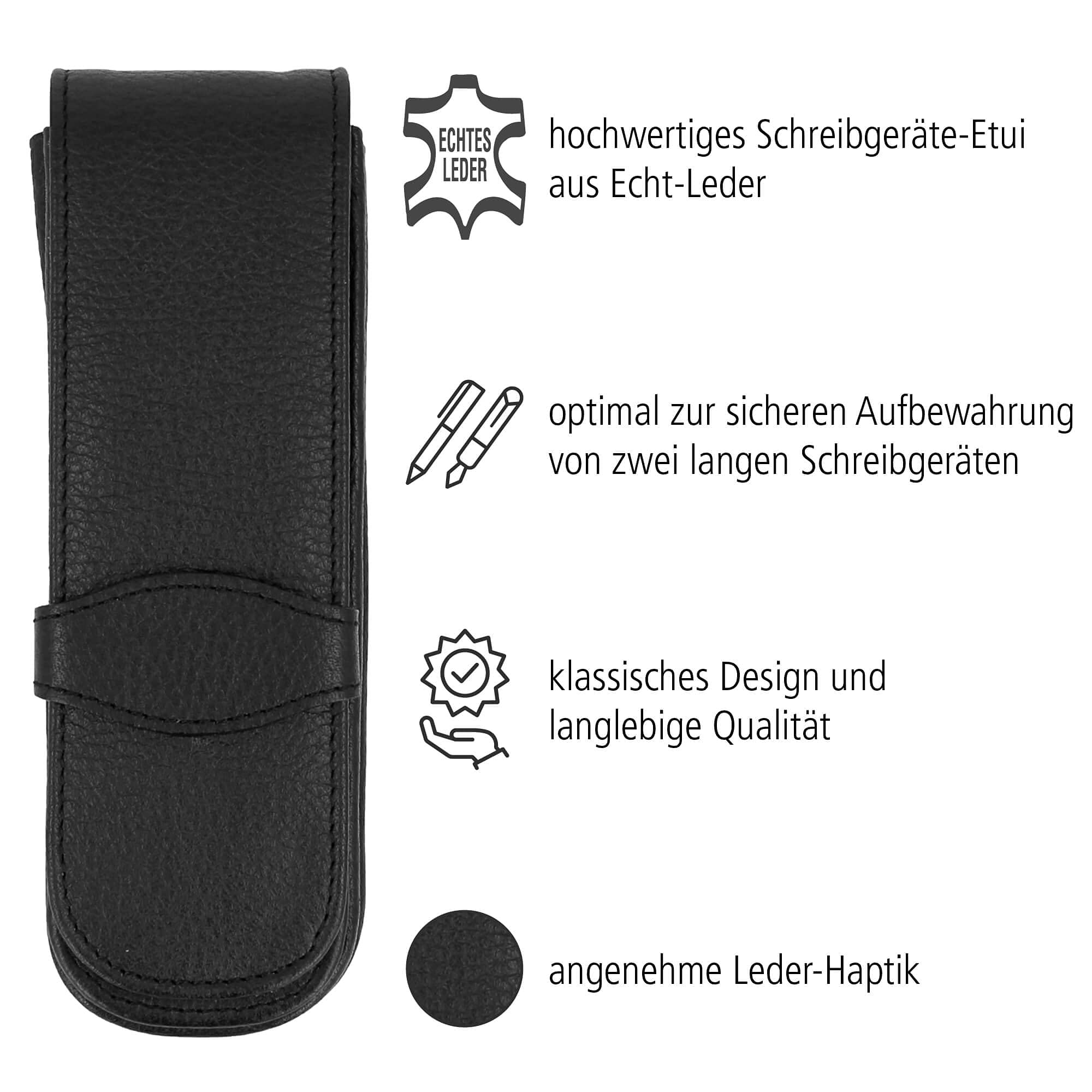 online-classic-lederetui-schwarz-f-r-2-stifte-echtleder image 2