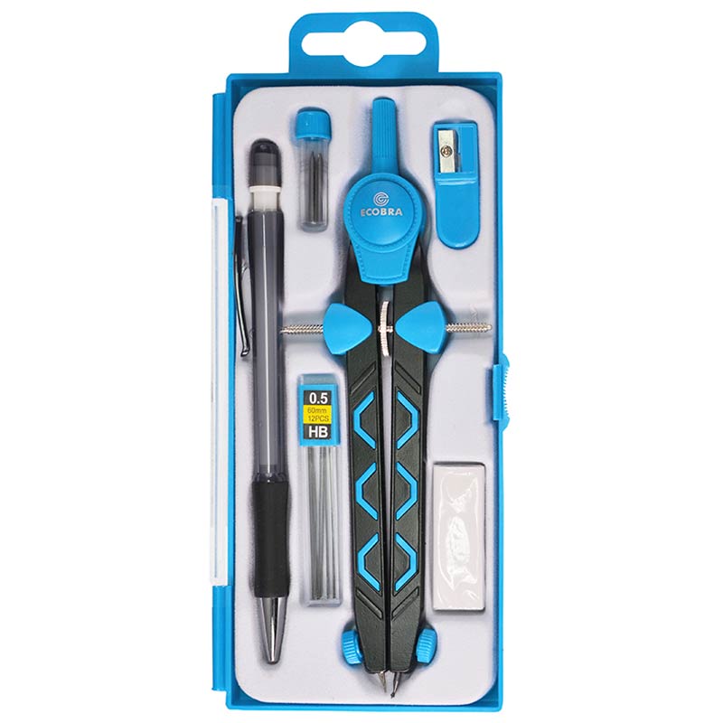 ecobra-schnellverstell-zirkel-stech-zirkel-serie-duo-tec-blau-170-mm image 2