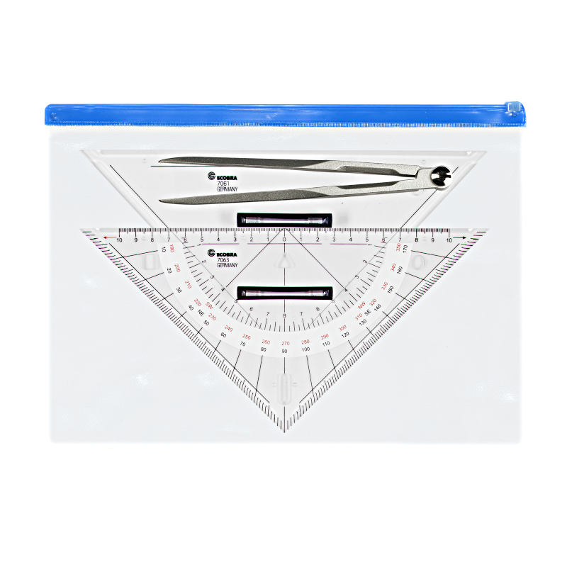 ecobra-ausbildungs-set-705300-marinezirkel-kurs-und-anlegedreieck-klein image 1