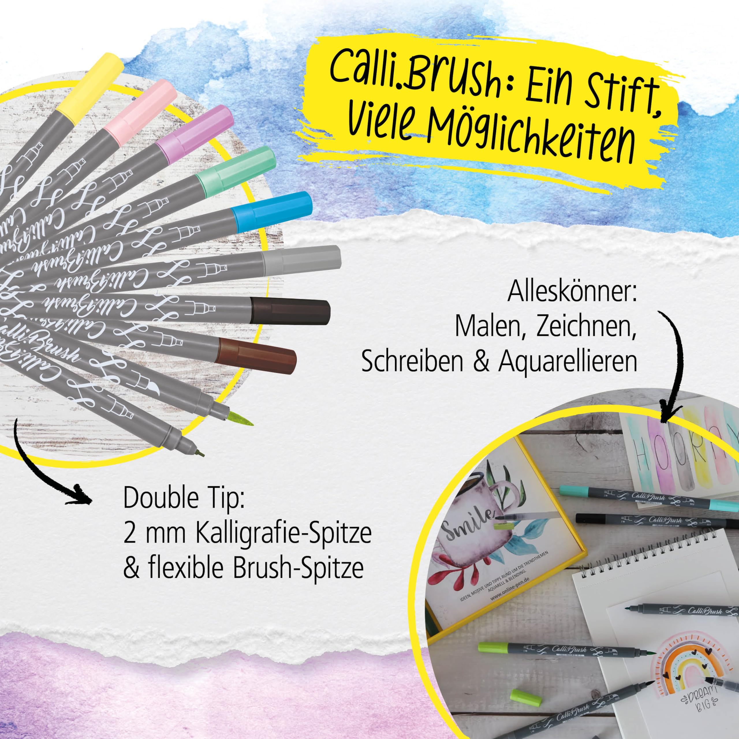 online-aquarellset-malset-10-brush-pens-waterbrush image 4