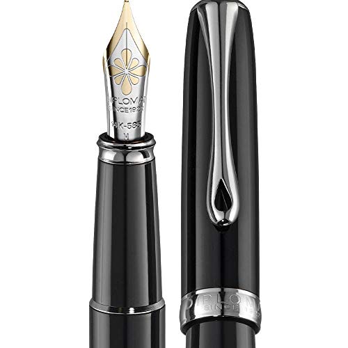 diplomat-excellence-a2-lack-schwarz-f-llhalter-mit-14-kt-goldfeder-f image 7