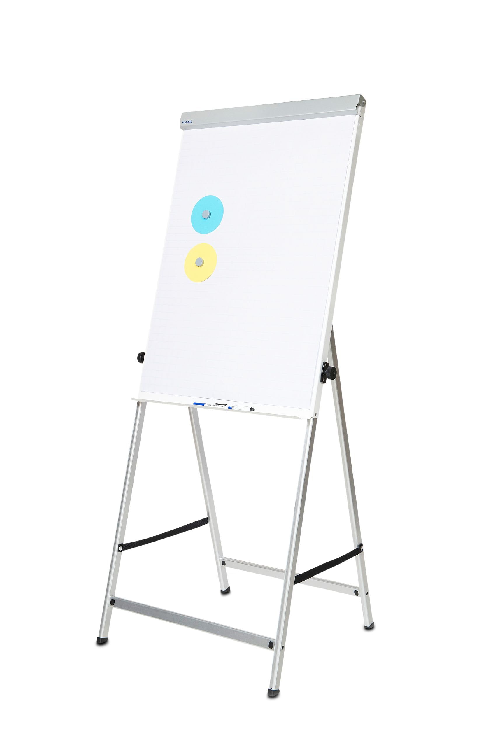 maul-flipchart-mobil-silber-70x100-cm-magnethaftend-h-henverstellbar image 3