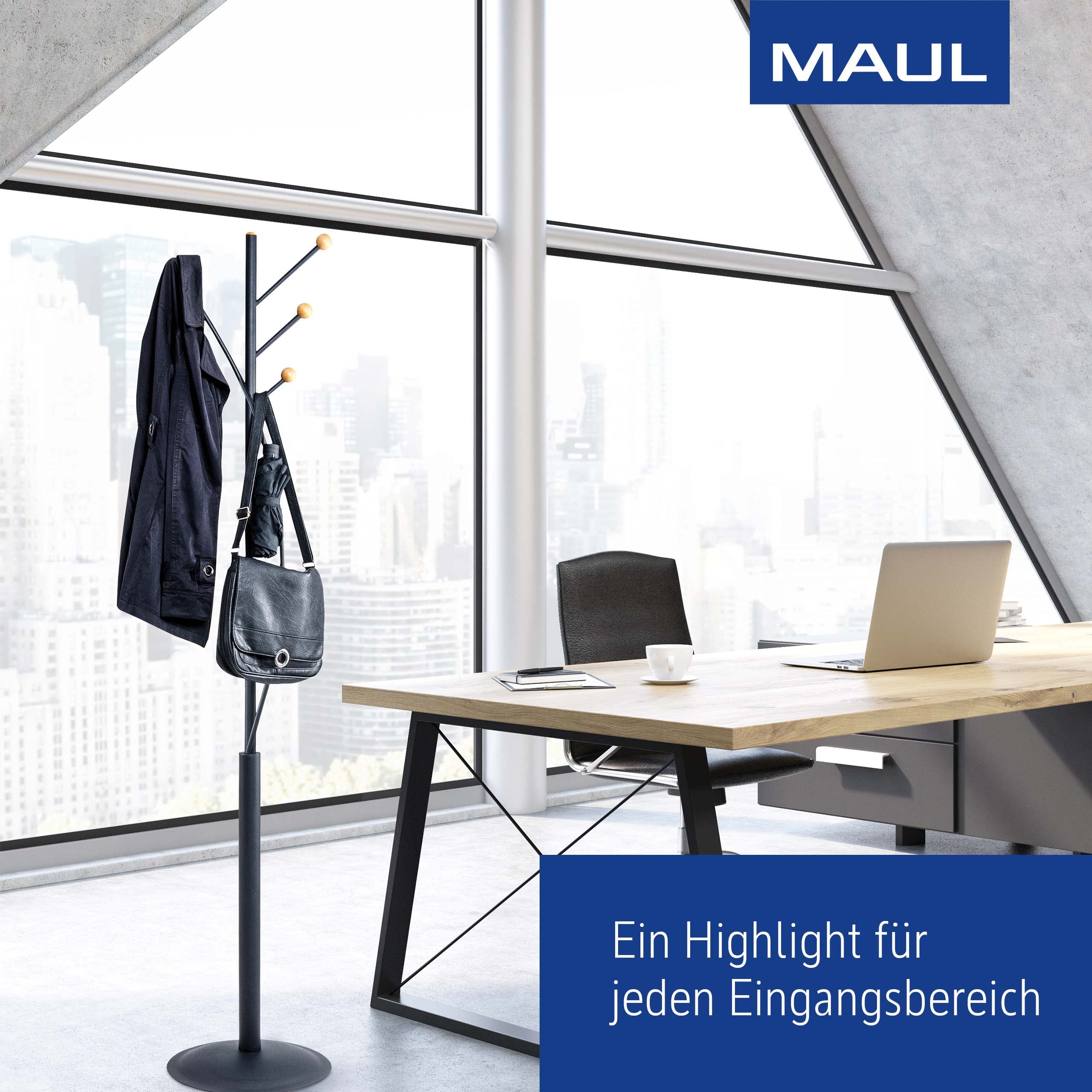 maul-maulaura-garderobenst-nder-stahl-schwarz-platzsparend image 6