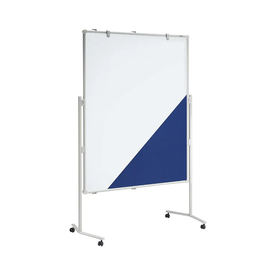 maul-moderationstafel-maulpro-mobil-150-x-120-cm-blau-wei-mit-rollen image 1