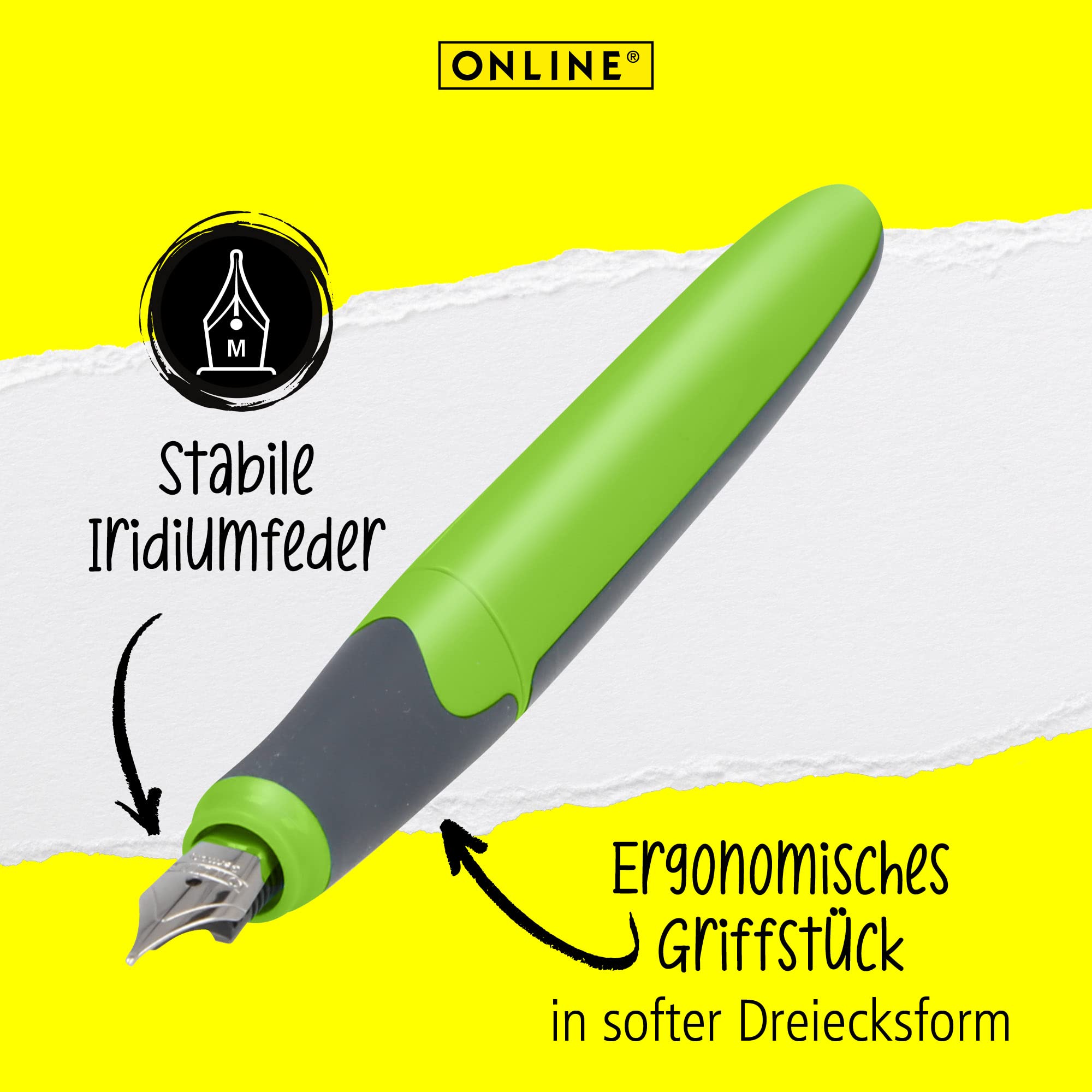 online-air-f-ller-gr-n-dreieck-design-iridiumfeder-m-nachf-llbar image 2