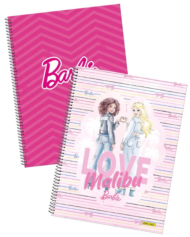 online-collegebl-cke-barbie-a4-kariert-2x-80-blatt-hardcover image 1