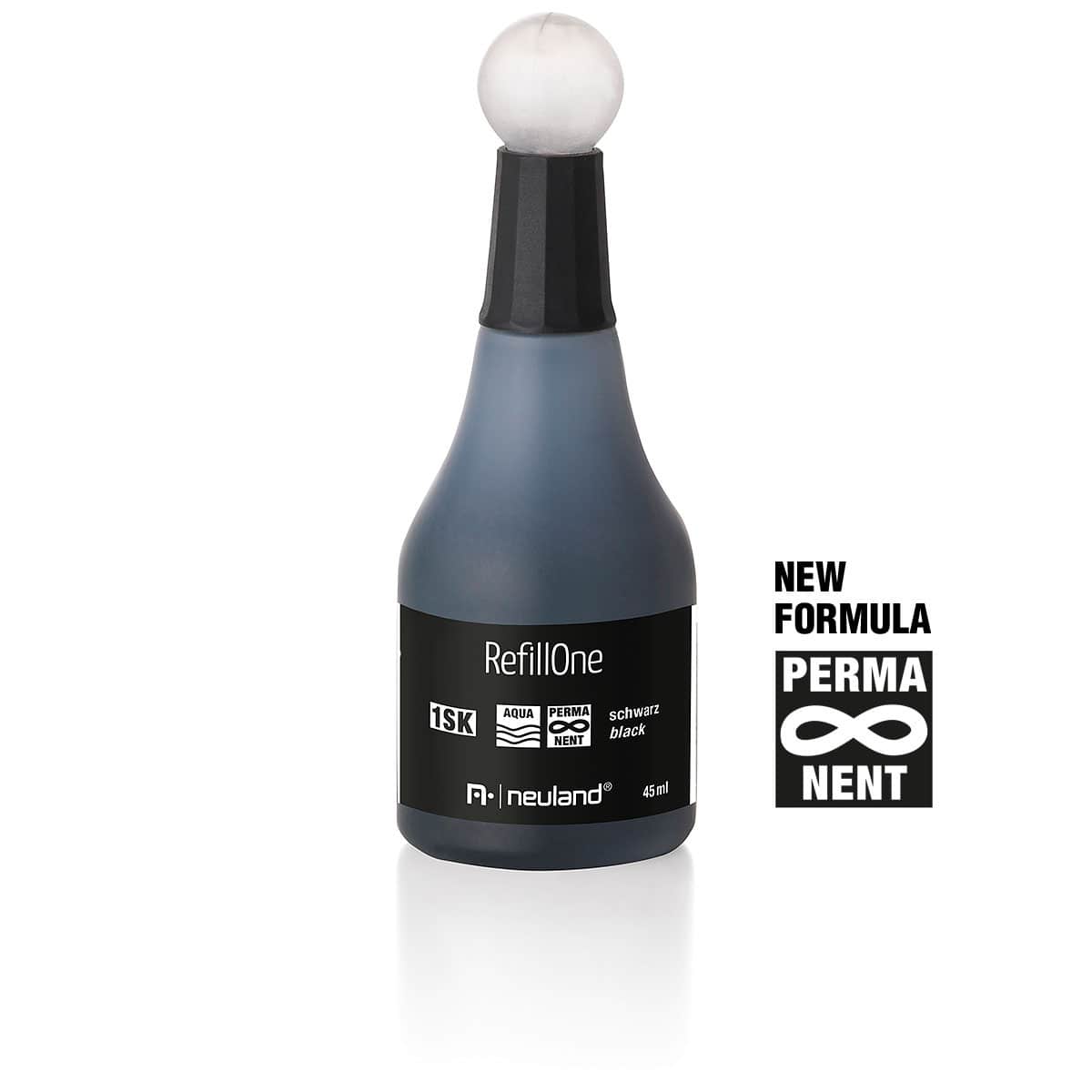 neuland-refillone-nachf-lltinte-1sk-schwarz-permanent-45-ml image 1