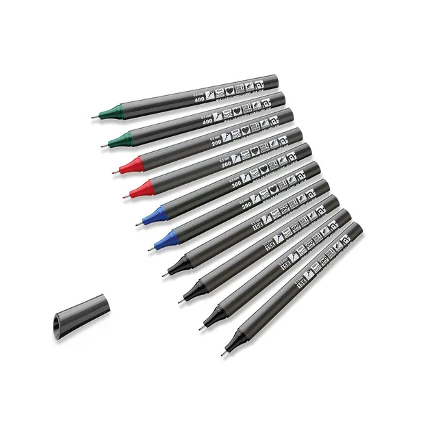 neuland-fineone-sketch-fineliner-0-5-mm-nylonspitze-10er-farb-set image 1