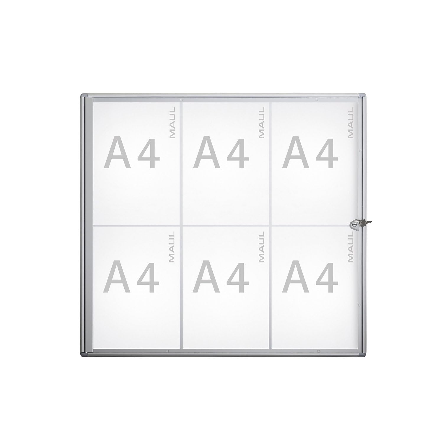 maul-extraslim-schaukasten-2xa4-silber-abschlie-bar image 2
