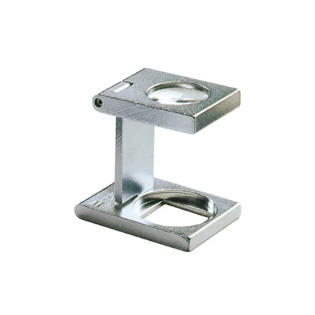 ecobra-fadenz-hler-metall-messing-mattverchromt-lupe-in-6-ausf-hrungen image 1