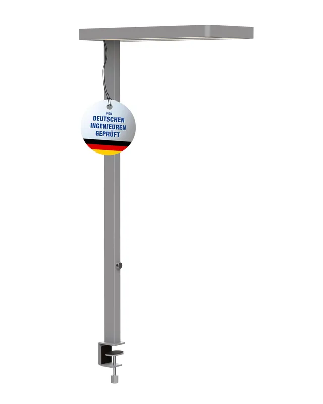 maul-mauljaval-led-schreibtischlampe-silber-dimmbar-mit-tischklemme image 1