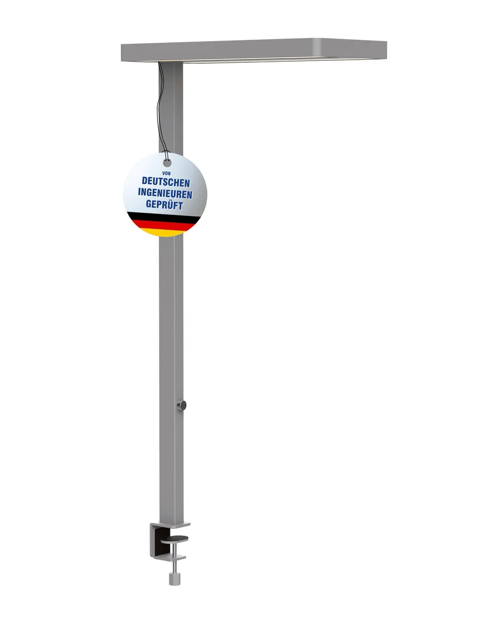 maul-mauljaval-led-schreibtischlampe-silber-dimmbar-mit-tischklemme image 1