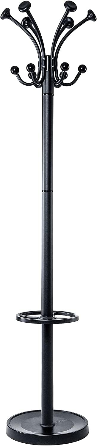 maul-garderobenst-nder-maulnubis-schwarz-20-haken-drehbar-mit-schirmhalter image 1