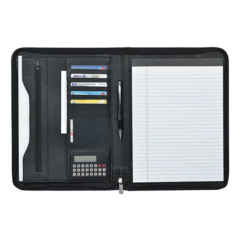 ecobra-konferenzmappe-eleganz-din-a4-kunstleder-mit-taschenrechner image 1