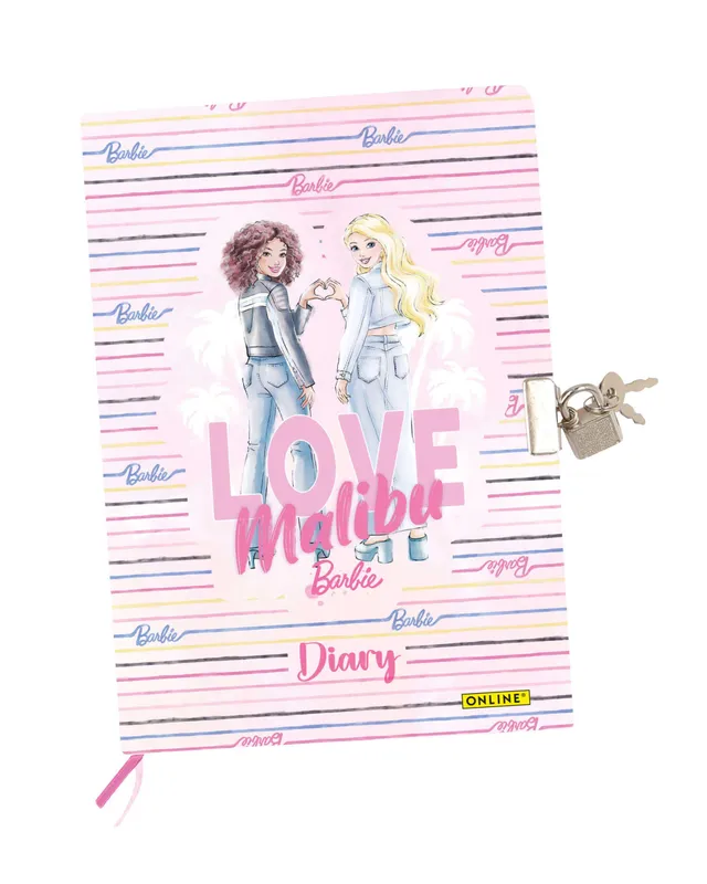 online-barbie-tagebuch-mit-schloss-din-a5-liniert image 1