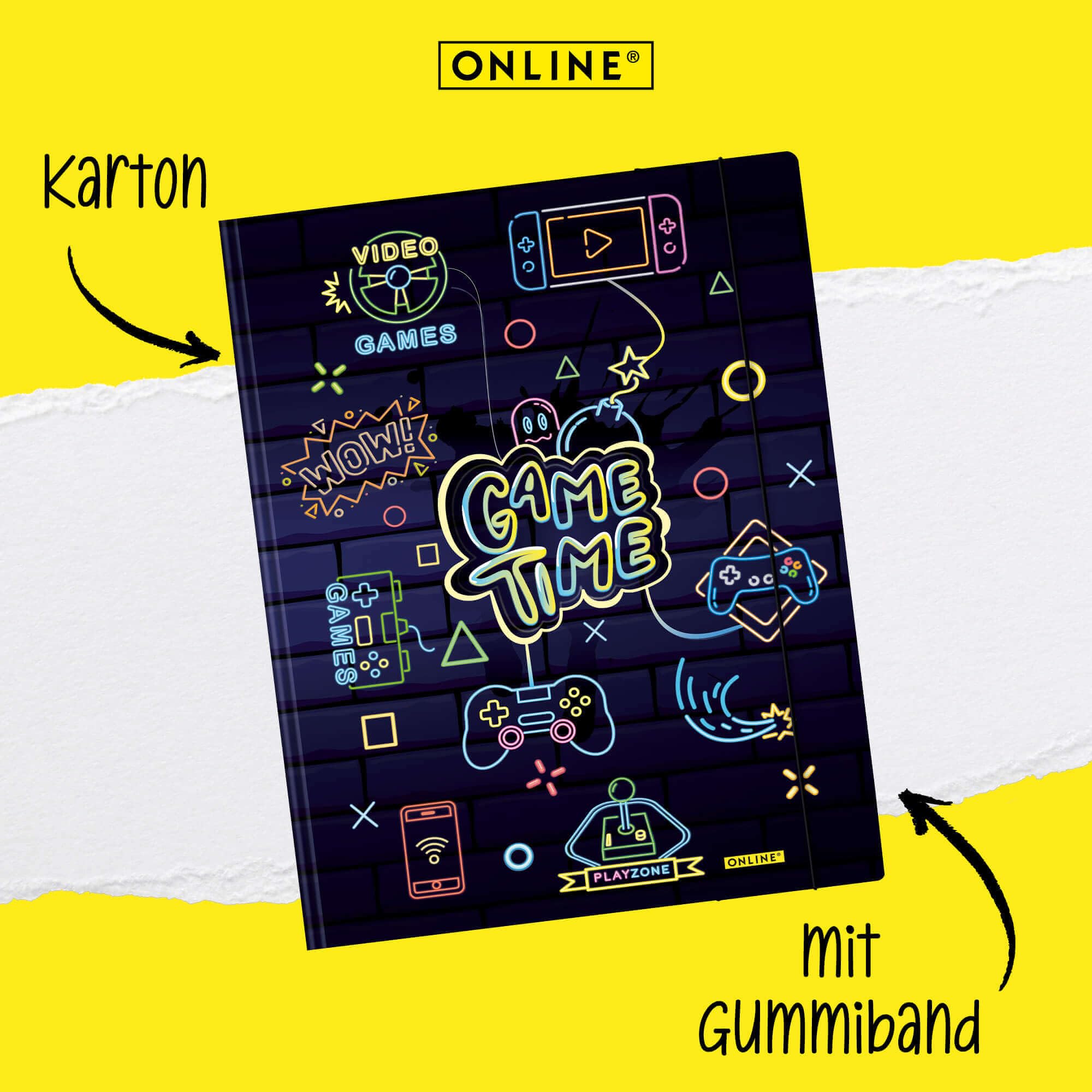 online-sammelmappe-college-gaming-din-a4-mit-gummizug image 2