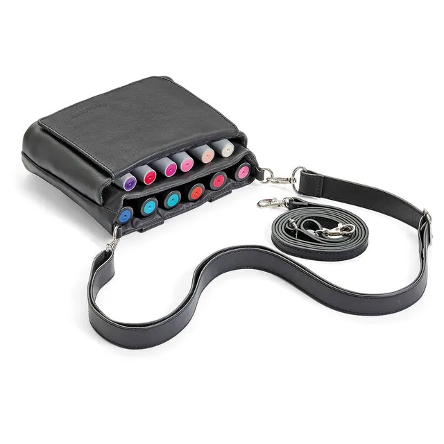 neuland-bagup-schulter-und-g-rteltasche-leder-schwarz-f-r-trainer image 1