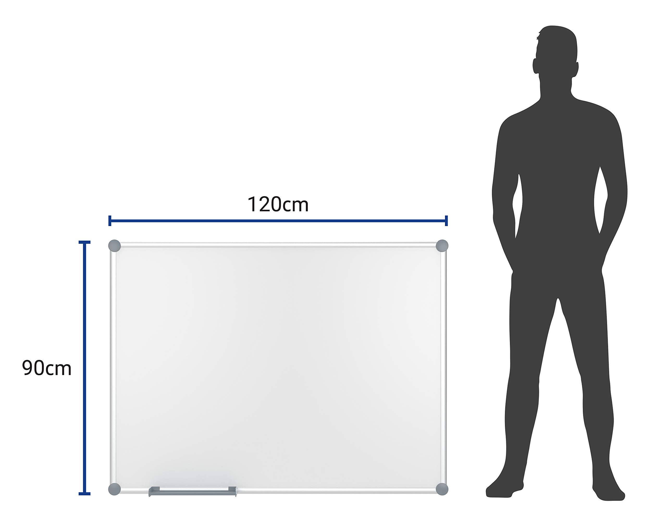maul-whiteboard-maulpro-wei-magnetisch-emailliert-alurahmen-90x120-cm image 2