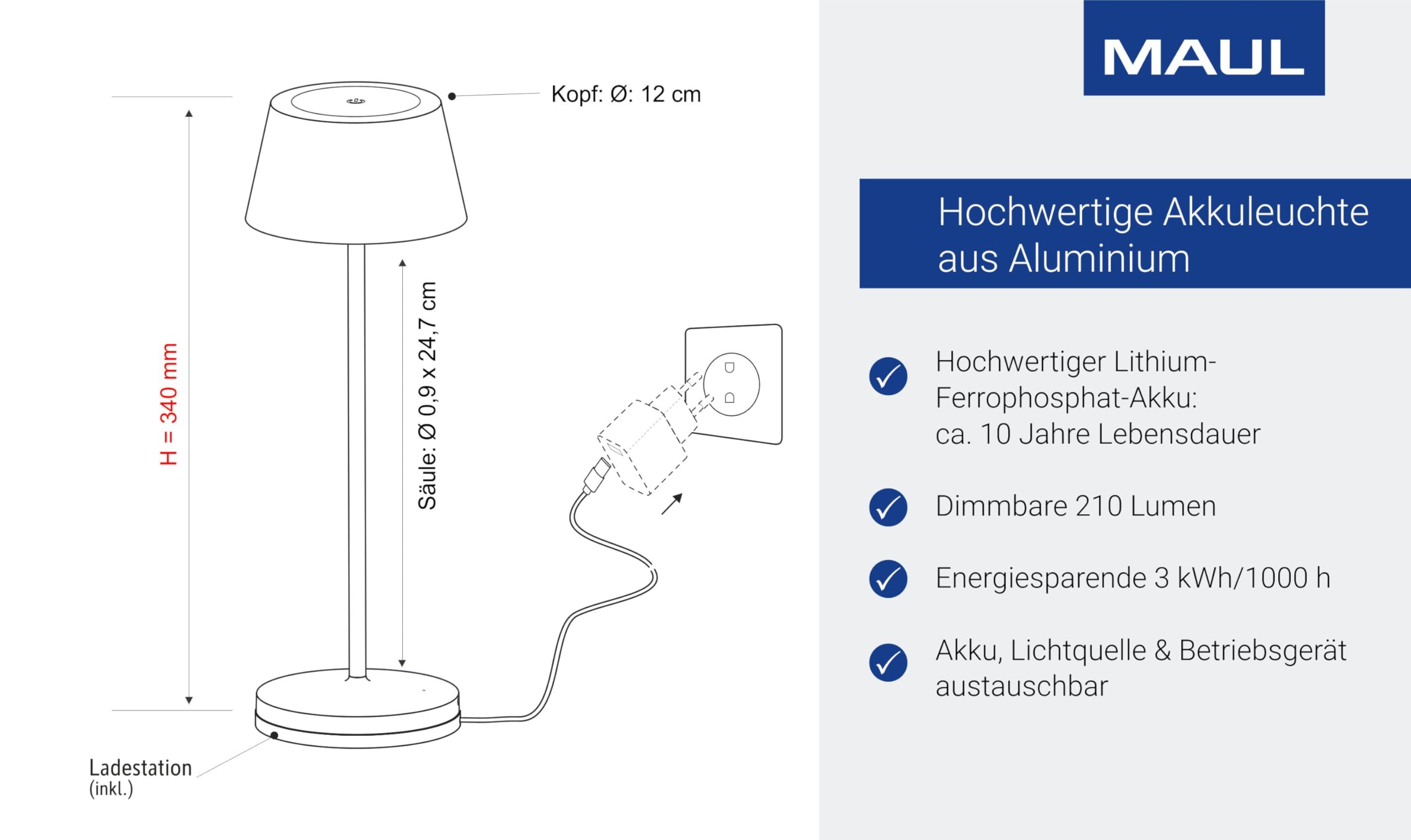 maul-maulnina-led-akku-tischlampe-schwarz-dimmbar-ip54 image 5